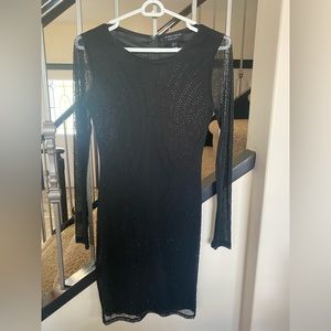 Black long sleeve Streetwear Society Dress